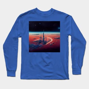 Interplanetary Spaceport Long Sleeve T-Shirt